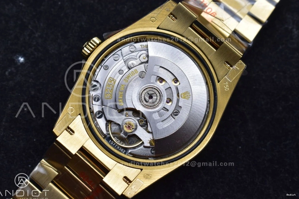 Bracelet Steel QF 36 V5 on DayDate vr3255 (Gain Best President YG Weight) Edition Dial 904L Gold 0225